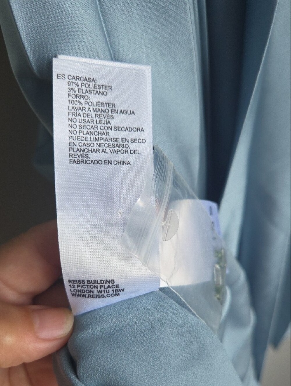 Reiss Light Blue Pleated Midi Skirt - Picture 10 of 11